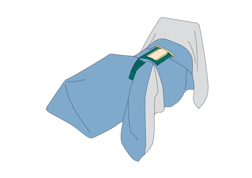 Laparoskopie-Abdecktücher und -Sets